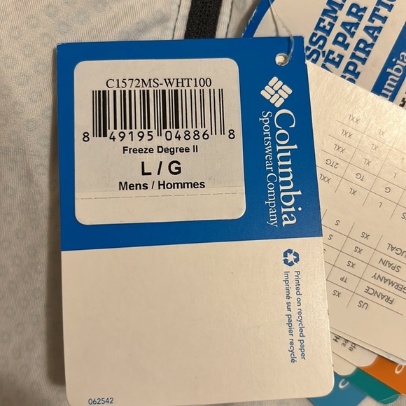 Columbia Omni-Wick Evap Half-zip Pullover NWT - Picture 8 of 8